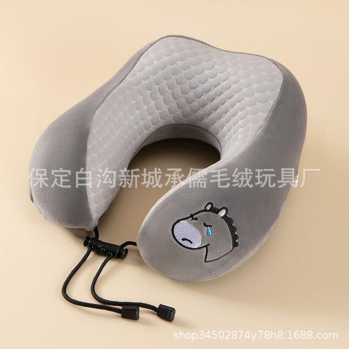 Memory Foam U Neck Pillow Travel Gift Logo