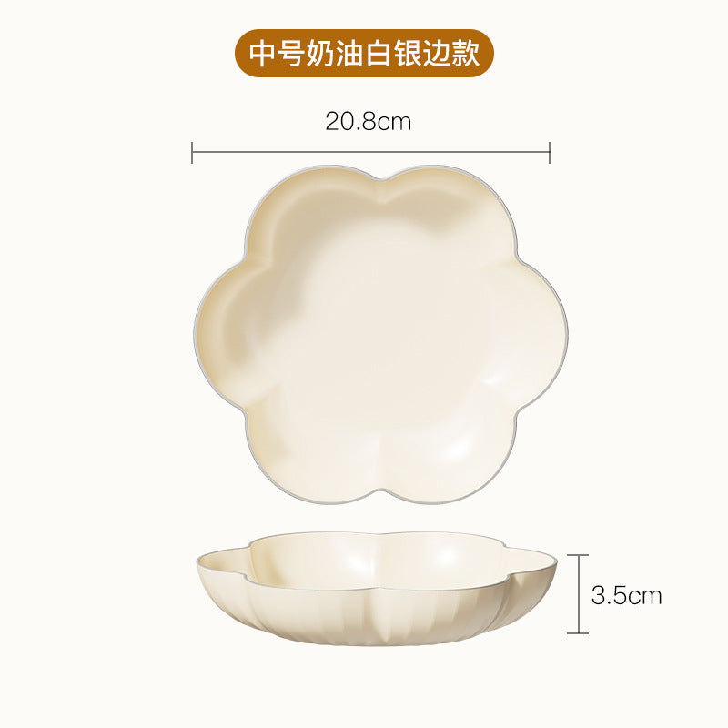 花型多层果盘小熊套装家用塑料PP糖果盘干果盘水果盘零食坚果甜品