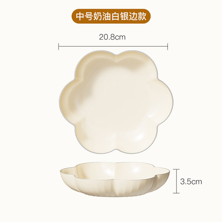 花型多层果盘小熊套装家用塑料PP糖果盘干果盘水果盘零食坚果甜品