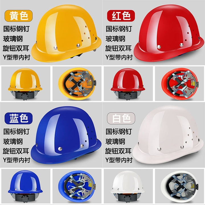 Safe Men Glass Helmet Thickened Breathable Safe
