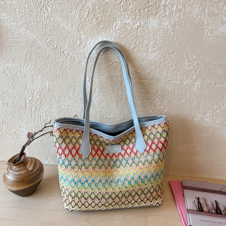 Single Shoulder Tote Bag Women Stylish Large Capacity Casual New