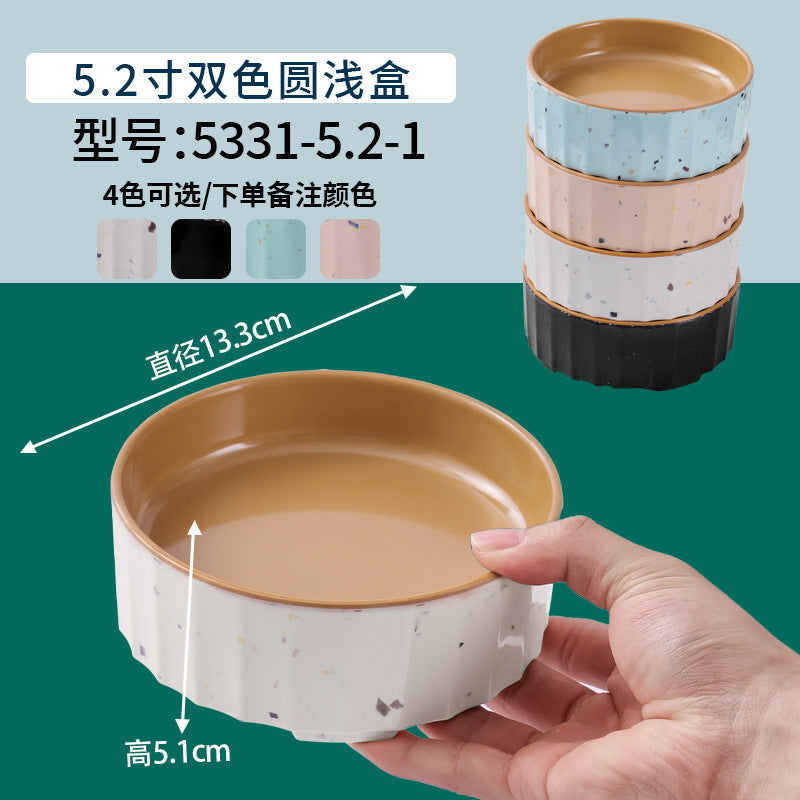 网红海鲜火锅店专用自选菜盘海底捞大排档同款RF芯片密胺餐具商用