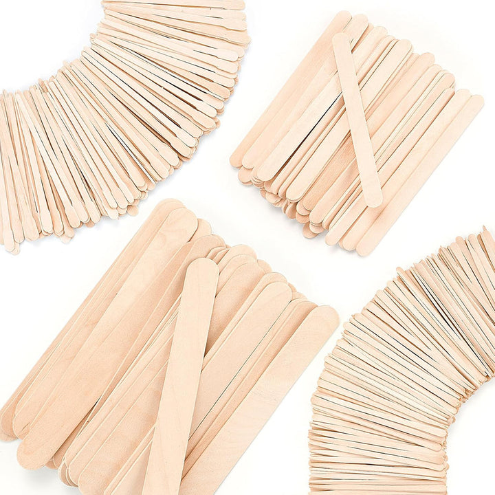 Multifunctional Wax Applicator Sticks – Disposable Wood Wax Spatula & Nail Color Mixing Sticks