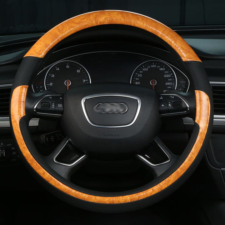 Car Universal Steering Wheel Cover Non Slip Breathable All Season Grip Cover