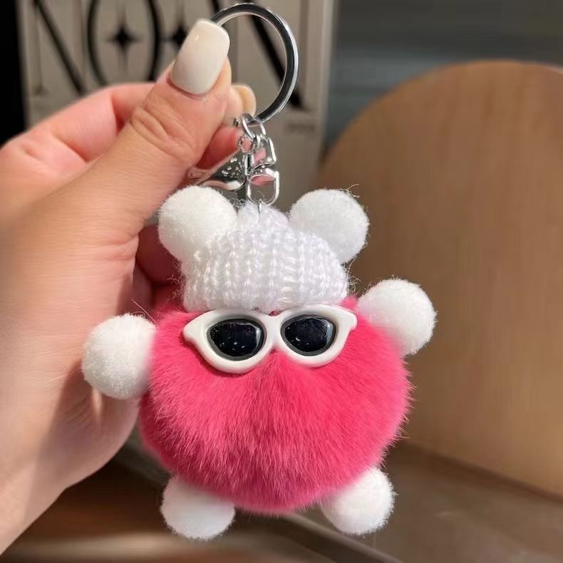Car Keychain Hanging Ins Cute Plush Doll