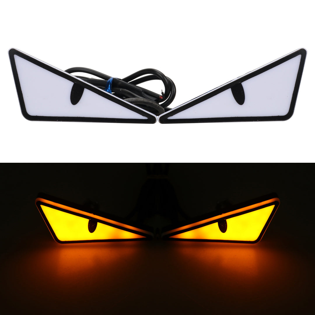 Motorcycle License Plate Screw Light – Triangle Demon Eyes __NS 73__ Decoration