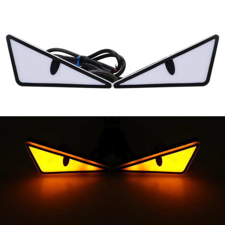 Motorcycle License Plate Screw Light – Triangle Demon Eyes __NS 73__ Decoration