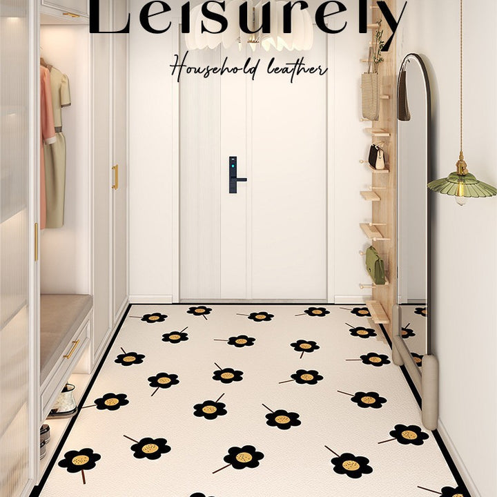 Light Luxury Premium Feel Entryway Floor Mat PVCMinimalist Large Foot Mat Non Slip Durable Door Mat