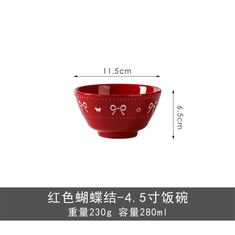 KANGMO Single Bowl & Plate Gift Set - Newlywed Wedding Engagement Housewarming