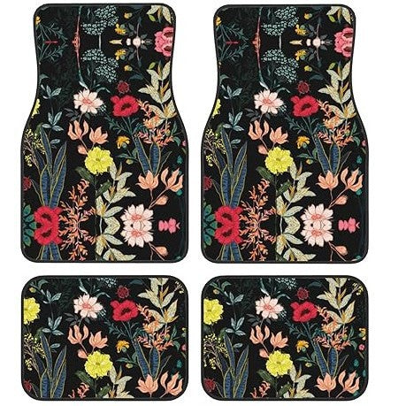 Vintage Car Foot Mat Carpet 4 Piece Set Stain Resistant Floor Mat TEMUFoot Mat Wholesale