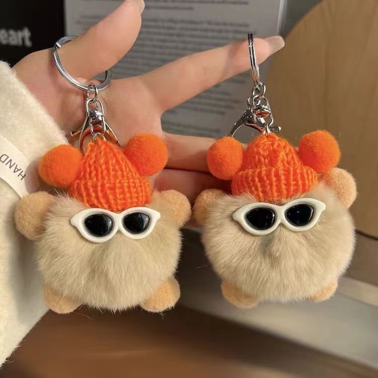 Car Keychain Hanging Ins Cute Plush Doll