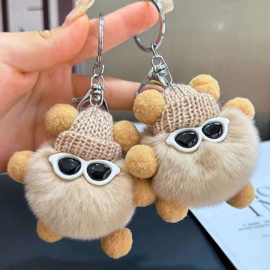 Car Keychain Hanging Ins Cute Plush Doll