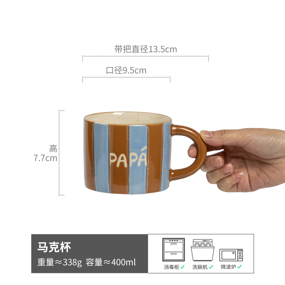Elegant Ceramic Mug – Aesthetic Ins Style