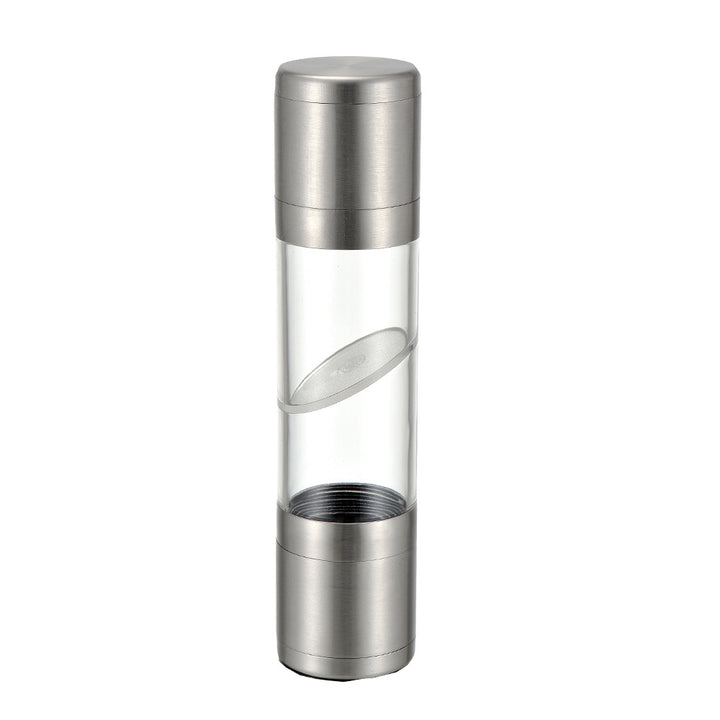 创意厨房小工具二合一胡椒盐研磨器可拆卸不锈钢胡椒磨粉器批发