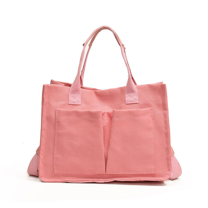 Fashion Canvas Bag Business Handheld Commuter Shoulder Crossbody Tote Bag Fashion