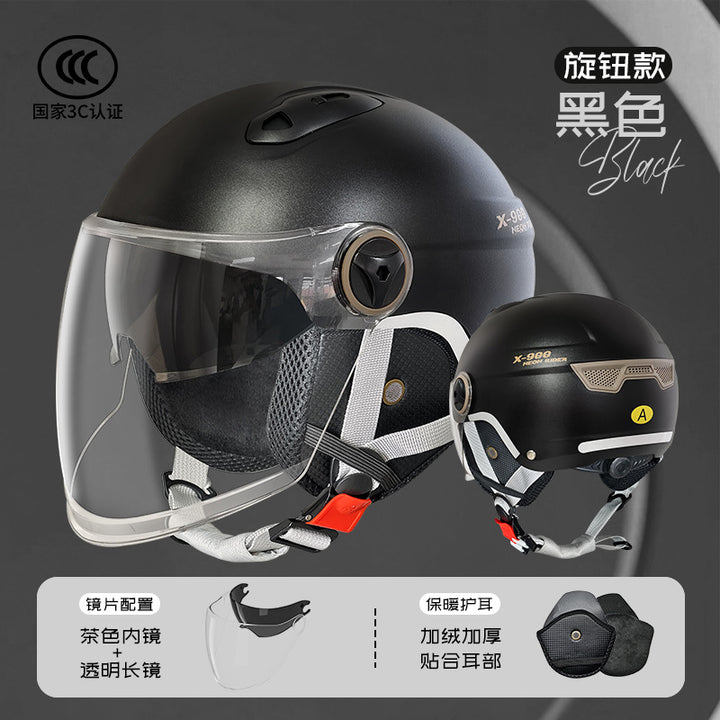 3 C Helmet Motorcycle Men's Women's