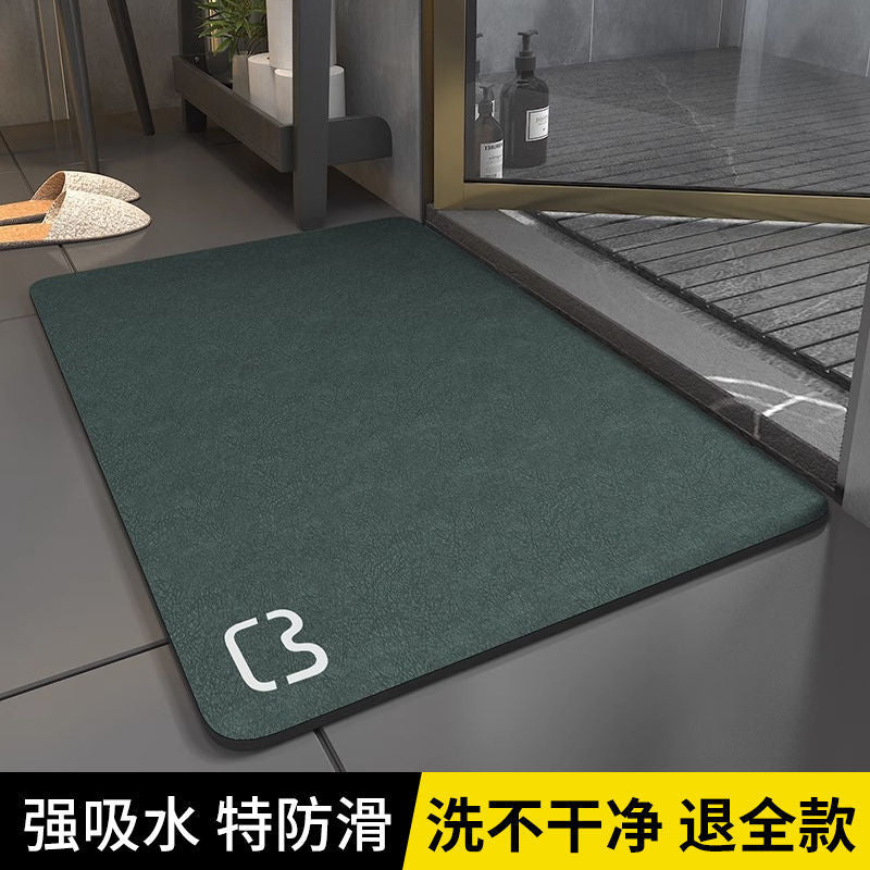 超强浴室吸水地垫硅藻泥速干毯洗澡淋浴房防摔防滑卫生间门口脚垫