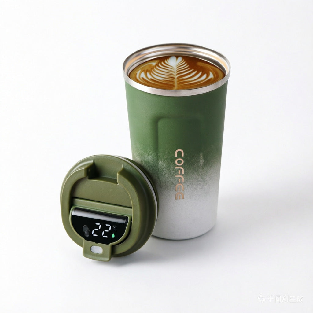 跨境二代咖啡杯304不锈钢保温杯真空水杯保冷礼品杯户外车载