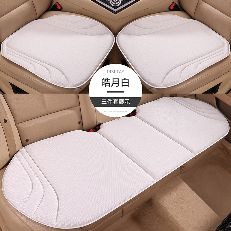 Seaweed Fiber Latex Car Seat Cushion 3-Piece Set – Breathable Anti-Slip Universal Car Seat Pad