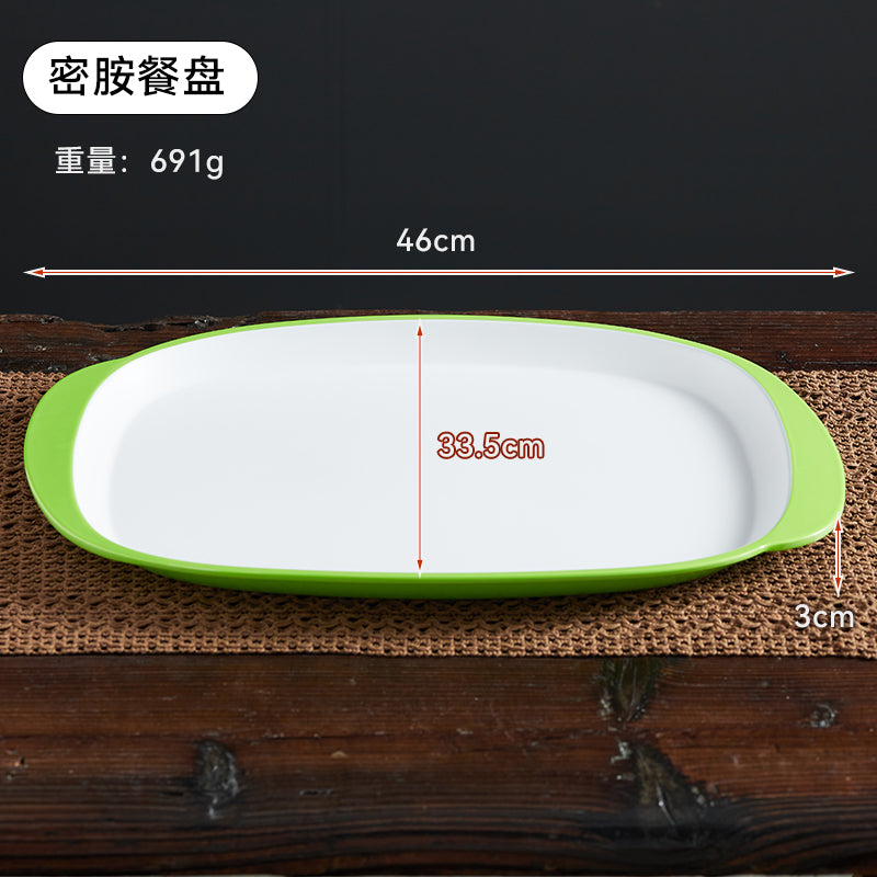 自助选现炒快餐称重菜盘商用套装学校食堂密胺餐具汤碗碟托盘
