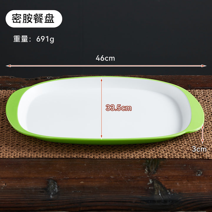 自助选现炒快餐称重菜盘商用套装学校食堂密胺餐具汤碗碟托盘