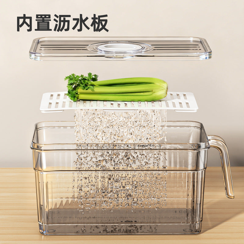 冰箱储物盒收纳盒整理盒冷冻专用食品级保鲜盒厨房蔬菜鸡蛋储物盒