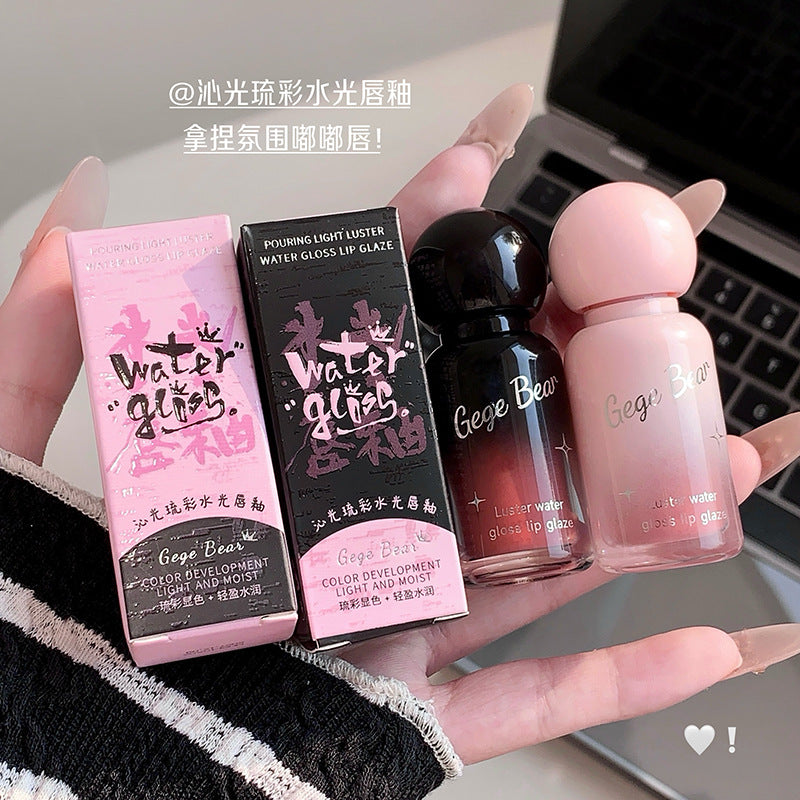 跨境外贸彩妆沁光琉彩水光唇釉不沾杯滋润轻薄嘟嘟唇韩女春夏唇泥