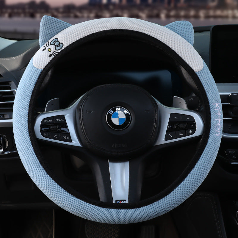 Grip Cover All Season Universal Cat Steering Wheel Cover Non Slip Moisture Wicking Breathable Drop Shipping