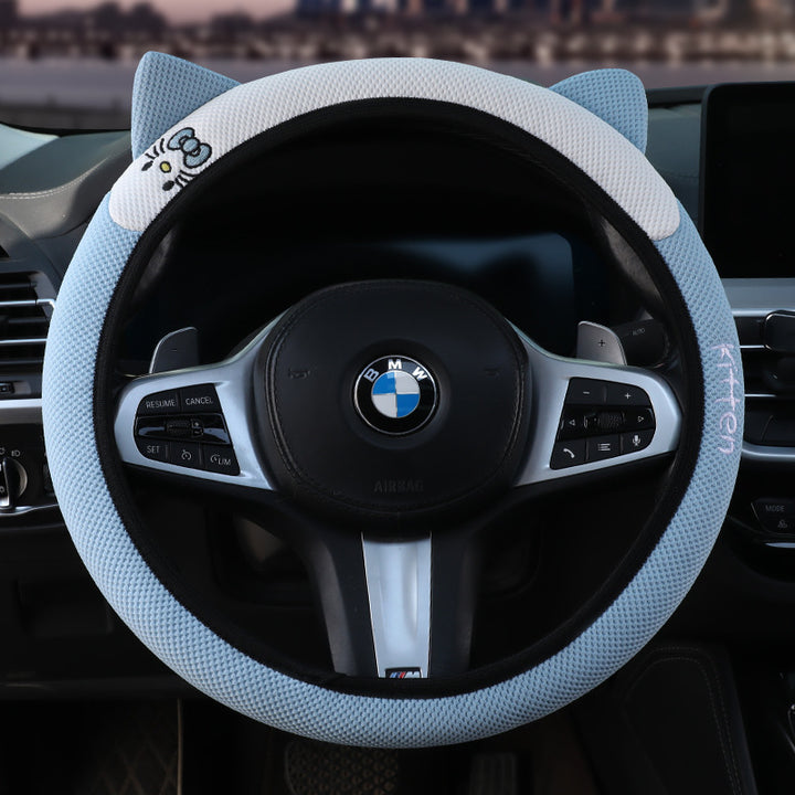 Grip Cover All Season Universal Cat Steering Wheel Cover Non Slip Moisture Wicking Breathable Drop Shipping