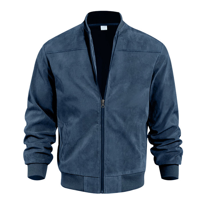 Men Casual Vintage Long Sleeve Cardigan Jacket Men