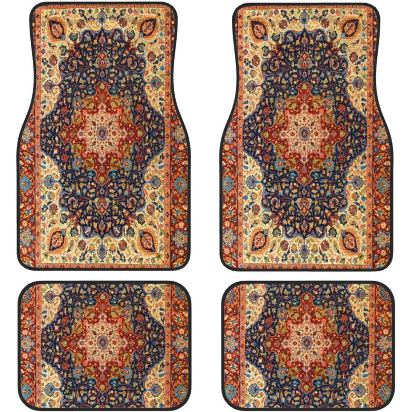 Vintage Car Foot Mat Carpet 4 Piece Set Stain Resistant Floor Mat TEMUFoot Mat Wholesale