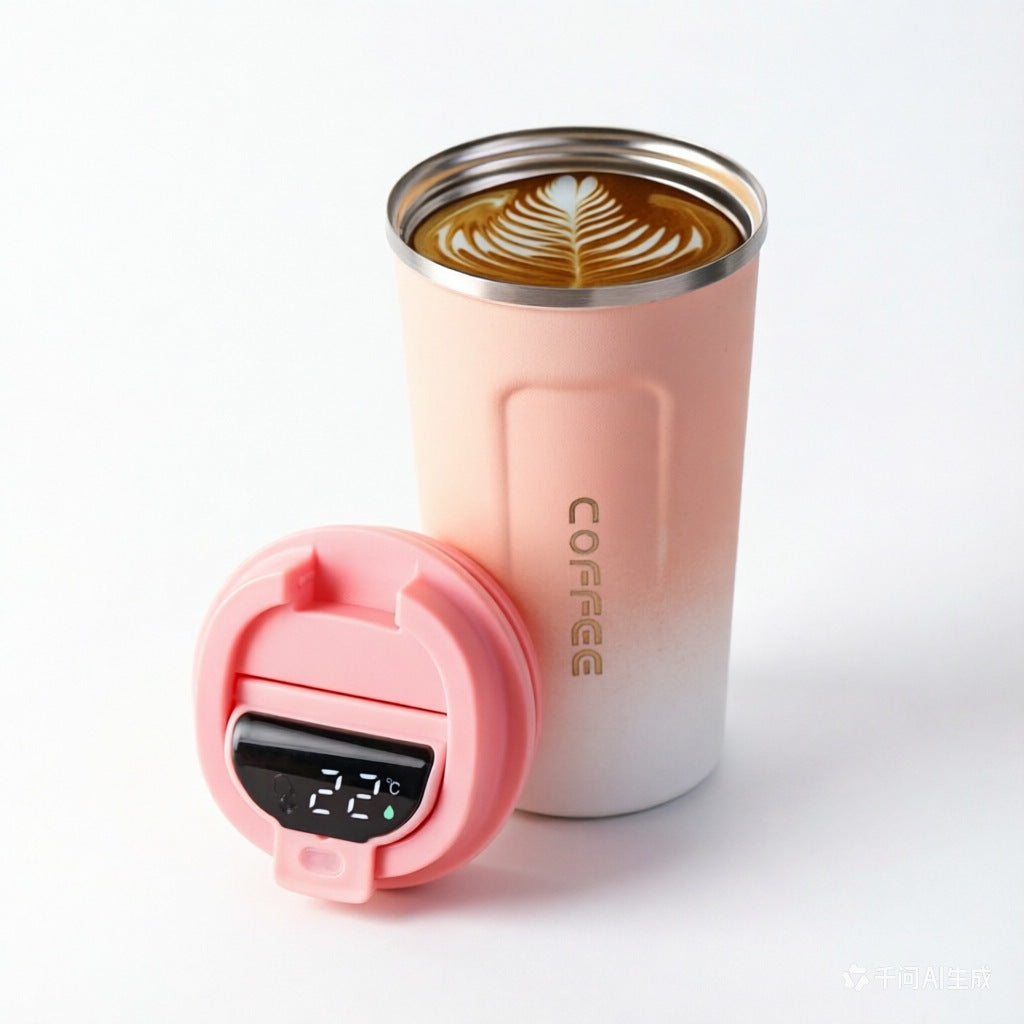 跨境二代咖啡杯304不锈钢保温杯真空水杯保冷礼品杯户外车载