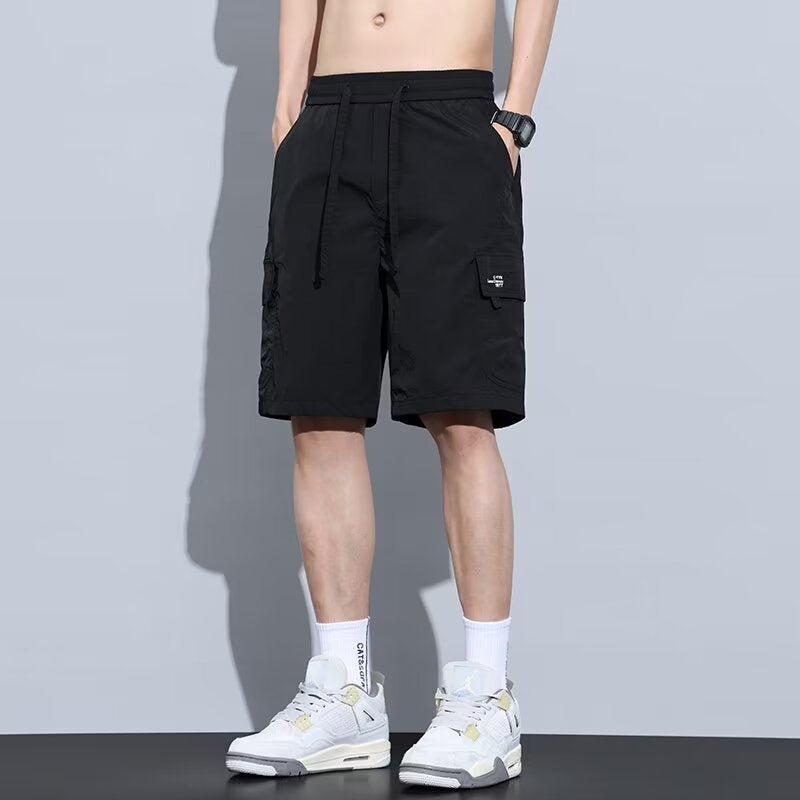 休闲外穿男士短裤男款爆款2024夏季新款美式重磅五分工装裤子薄款