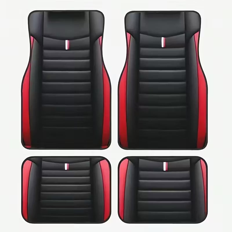 Drop Shipping Stain Resistant Floor Mat All Season Universal Car Foot Mat 4 Piece Set Drop Shipping