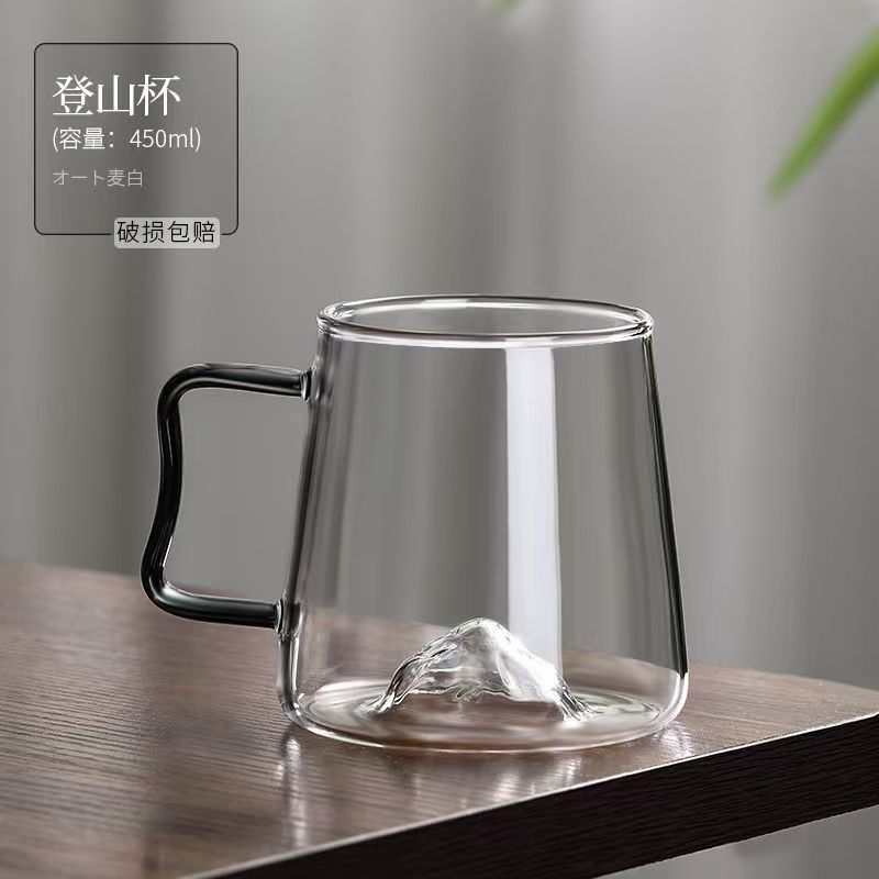 观山冷水壶玻璃耐热耐高温大容量冷泡果汁水杯家用茶壶茶杯套装