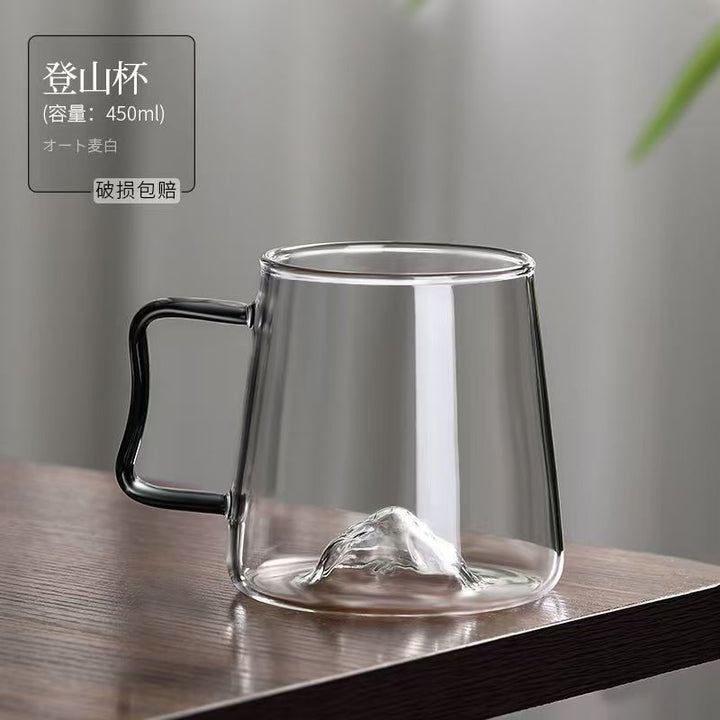 观山冷水壶玻璃耐热耐高温大容量冷泡果汁水杯家用茶壶茶杯套装