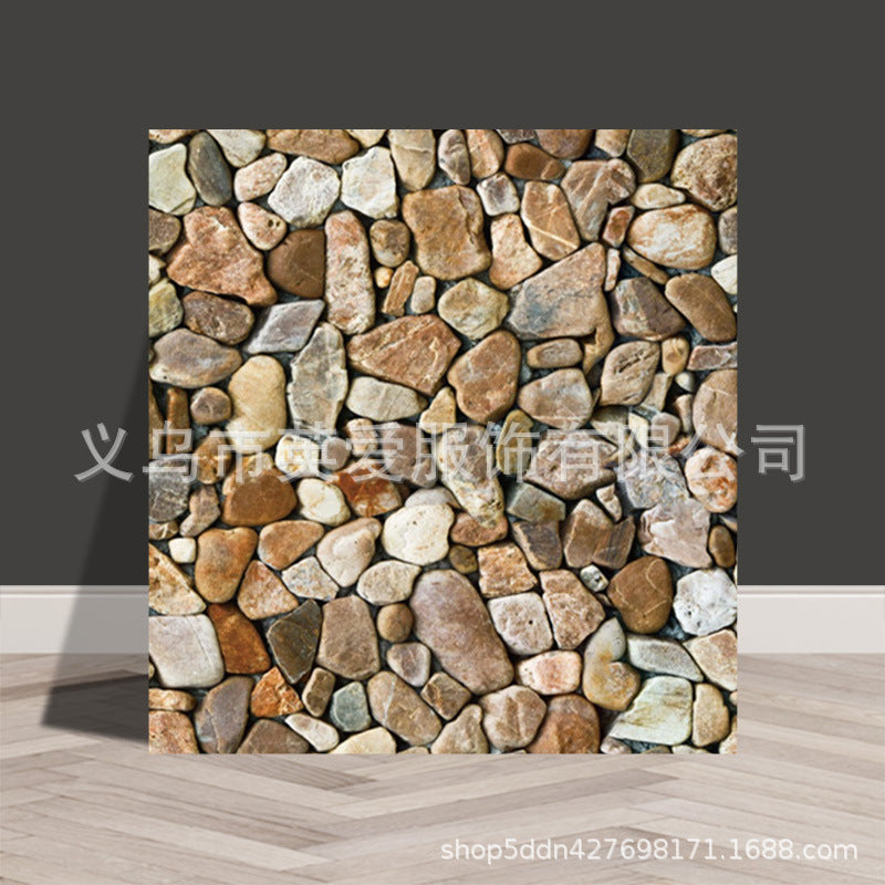 铝塑板墙纸自粘防水防潮墙面毛毡板厨房墙板仿大理石墙贴瓷砖贴纸