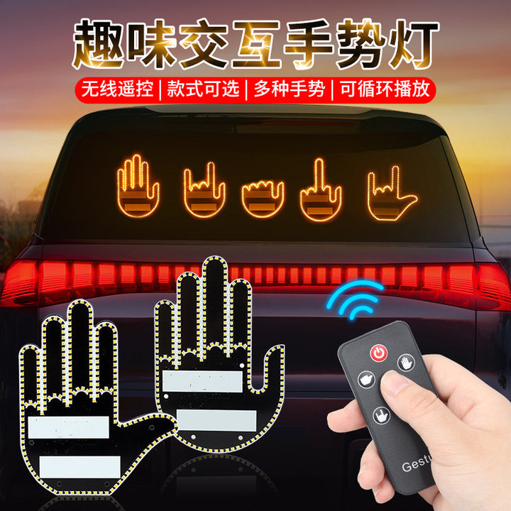 Car Gesture Hand Signal __NS 73__ Warning Light – Anti Rear Collision Interactive Palm Light