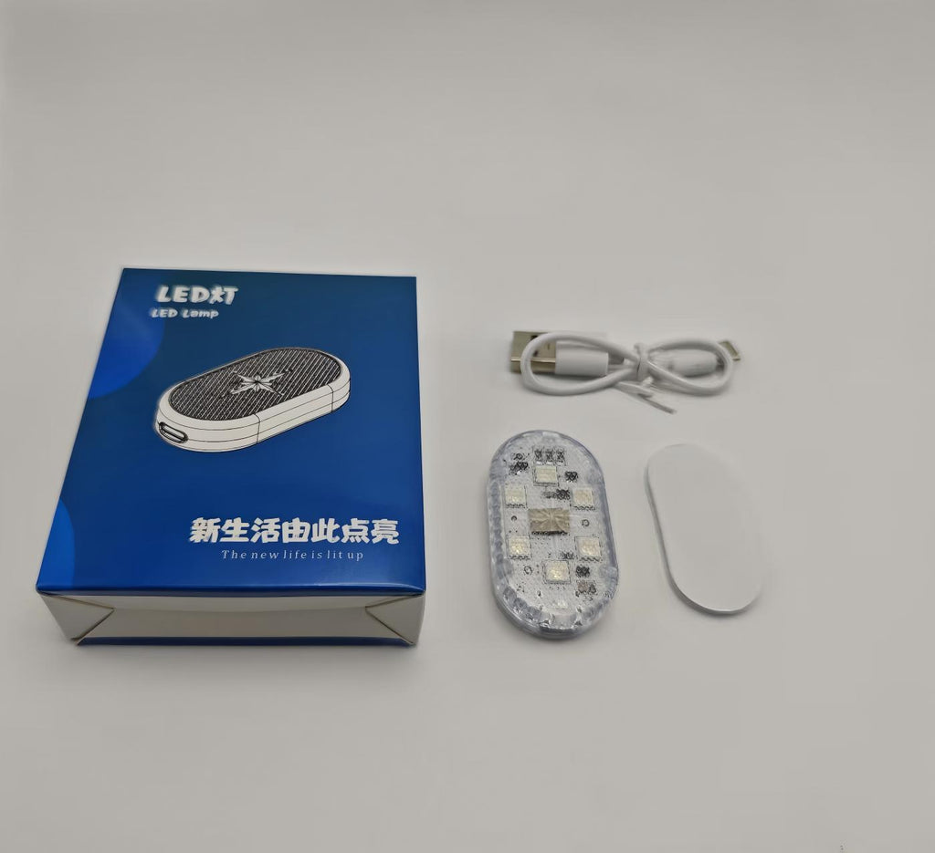 汽车氛围灯车载触摸灯车载脚底感应灯车内品阅读灯LED装饰灯改装