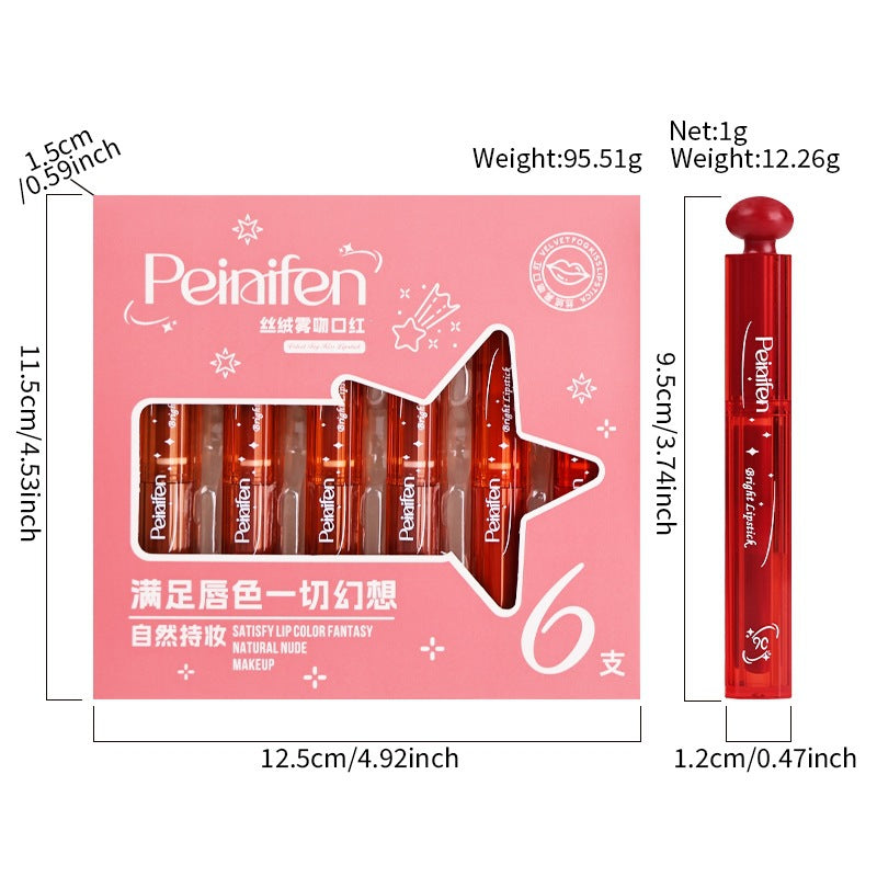 6 New Matte Lipstick Lipstick