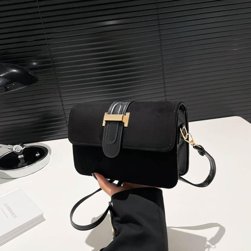 Fashion Texture Vintage Shoulder Bag Fall/Winter New Underarm Crossbody Bag Minimalist Stylish Small Squar