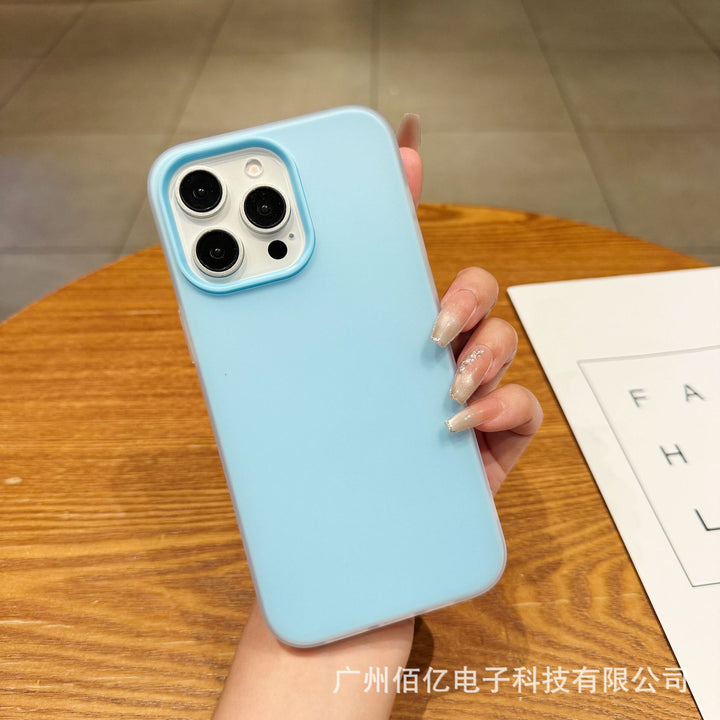 For iPhone17 Phone Case 2-in-1 New Jelly Precision Protective Case 16 PROSolid Color Shockproof