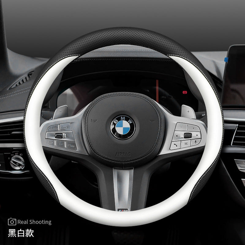 宝马5系方向盘套五系530/525/530Li专用7系740Li/735/730新款把套