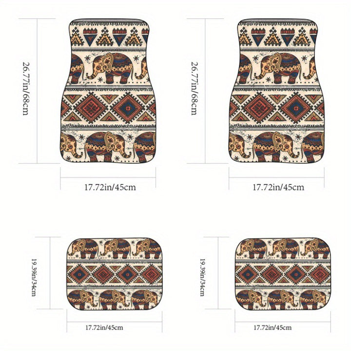 Vintage Car Foot Mat Carpet 4 Piece Set Stain Resistant Floor Mat TEMUFoot Mat Wholesale