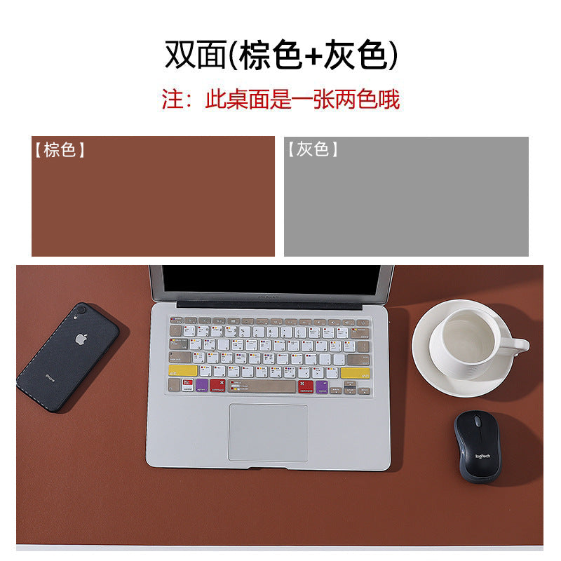 Large PU Leather Desk Pad – Non-Slip Office Mouse Pad & Study Mat