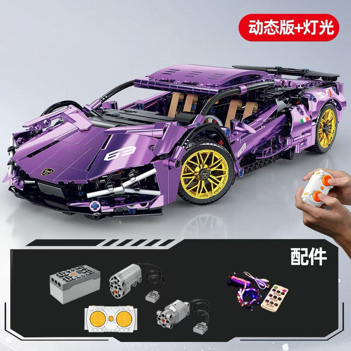 Apollo Sports Car Building Blocks Set – High-Difficulty Drift Racing Car Model Assembly Toy
