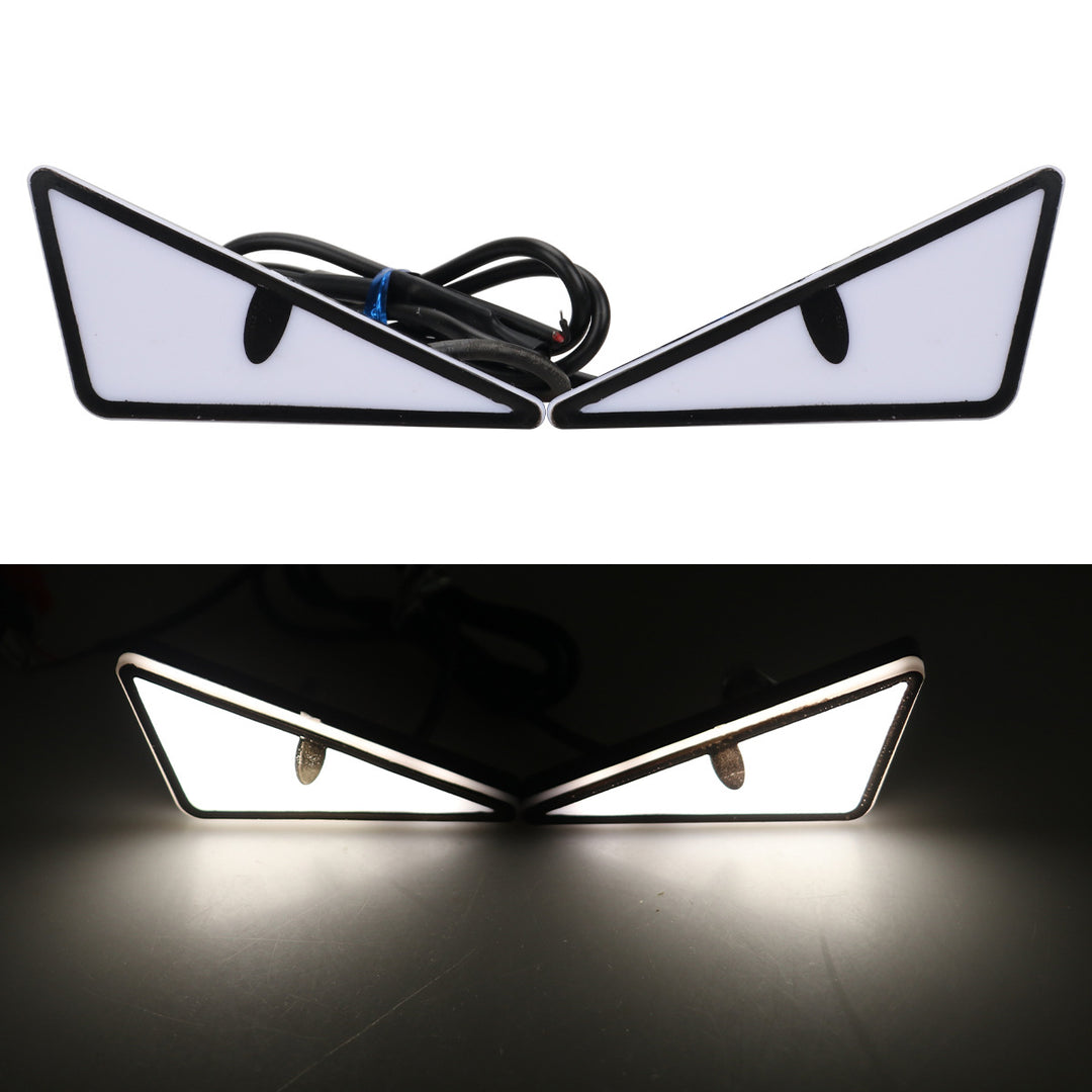 Motorcycle License Plate Screw Light – Triangle Demon Eyes __NS 73__ Decoration