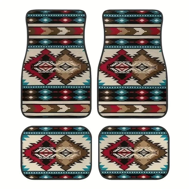 Vintage Car Foot Mat Carpet 4 Piece Set Stain Resistant Floor Mat TEMUFoot Mat Wholesale