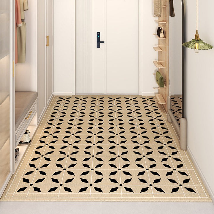 Light Luxury Premium Feel Entryway Floor Mat PVCMinimalist Large Foot Mat Non Slip Durable Door Mat