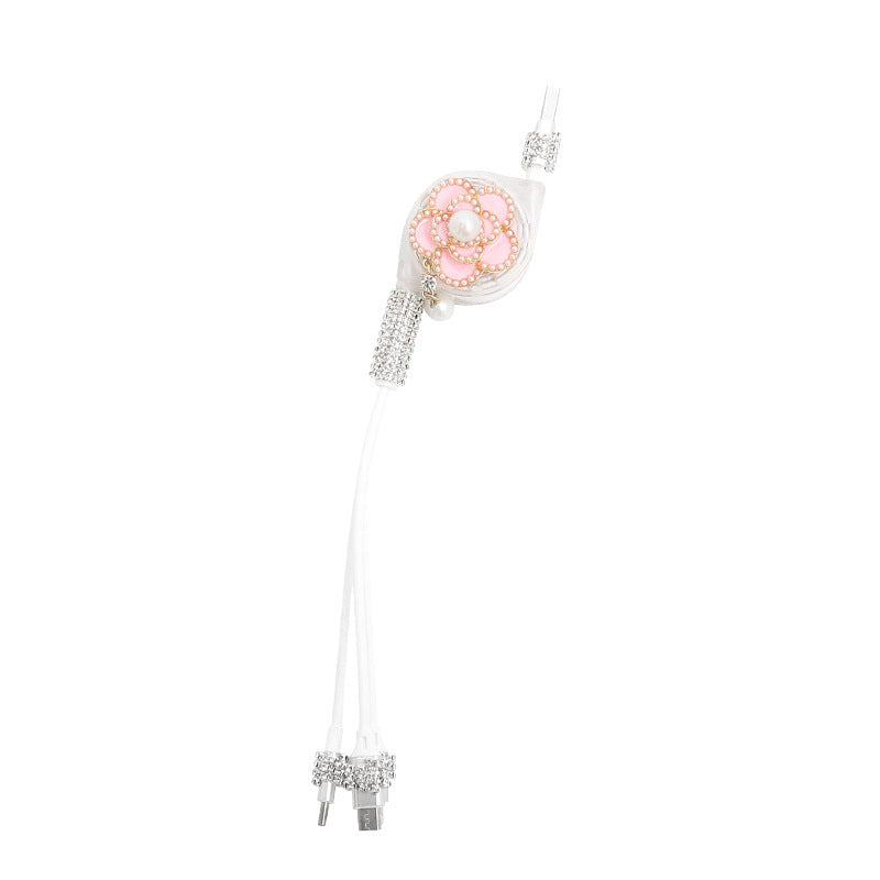 Car Mount Charger Light Luxury Car Phone Cable